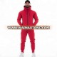 Custom Plain Full Zip Slim Fit Mens Fitness Gym Tracksuit