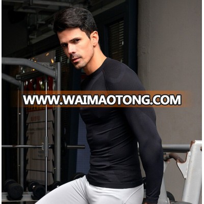 Tights Sportswear Mens Gym Wear Long Sleeve T Shirt TS01